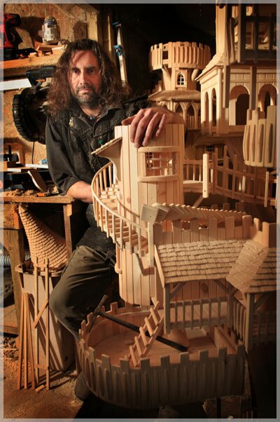 A hand sculpted bough house by Robert Heard